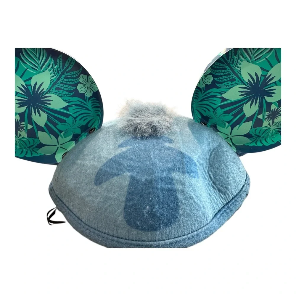 Rare Disney Aulani Stitch Mickey Mouse Ears Youth Size Hawaiian Hat Cap‎ Lilo
